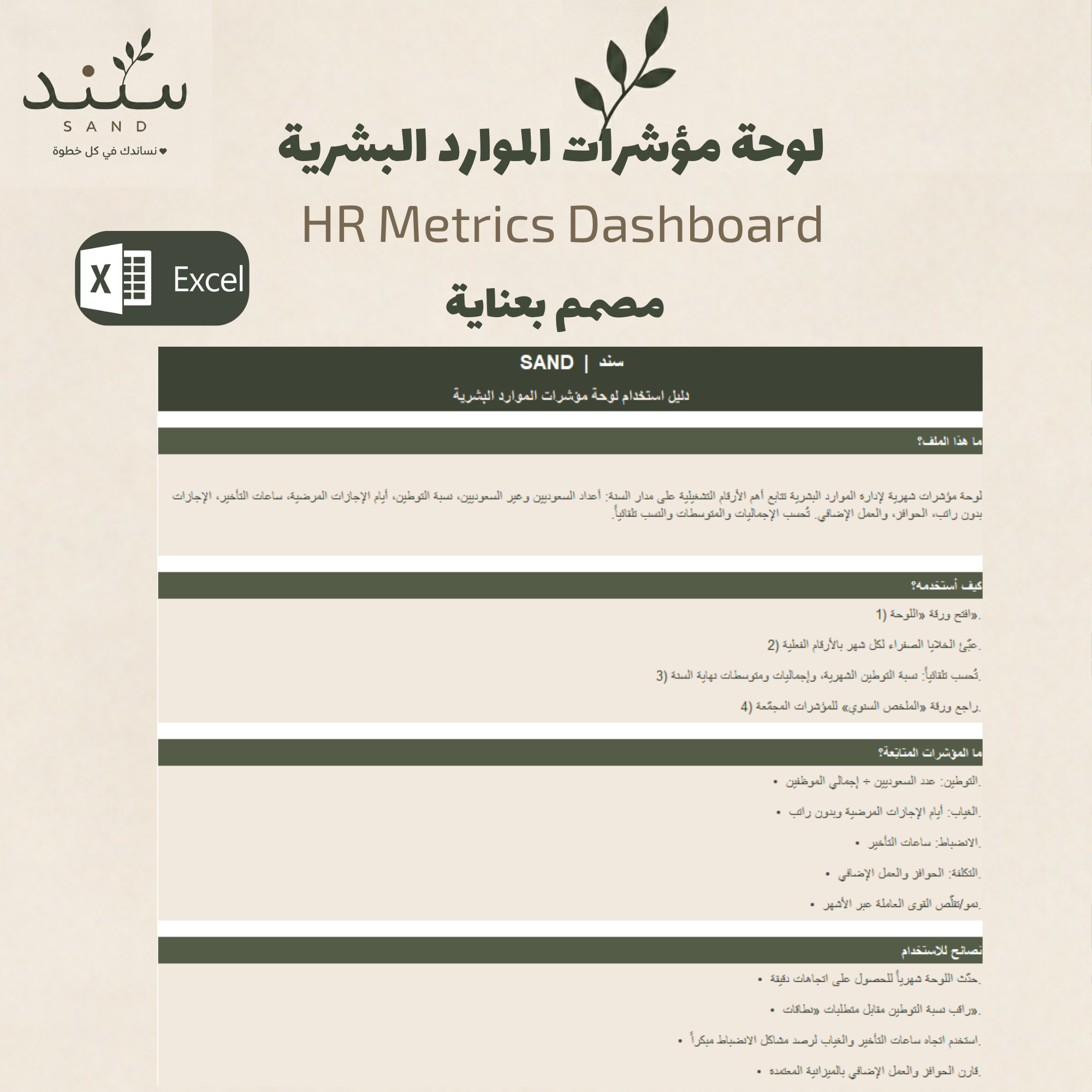 لوحة مؤشرات الموارد البشرية
