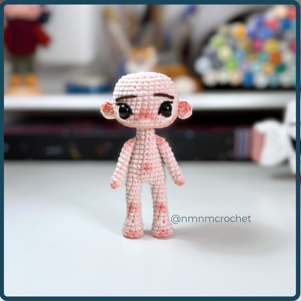 باترون جسم دمية 12 cm