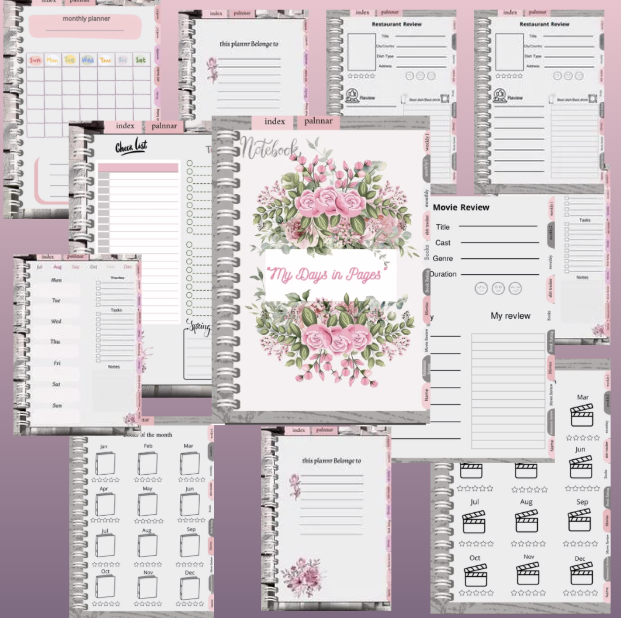 My Days in Pages – بلانر رقمي أنيق لتنظيم حياتك بأسلوب ممتع وفعّال!