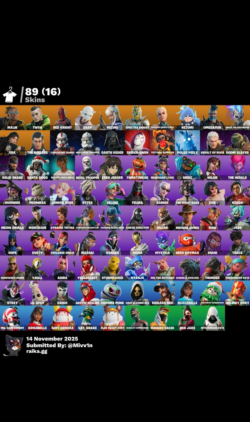 حساب فورت 89 سكن