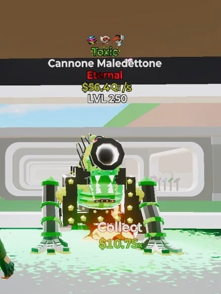 مدفع توكسك ( 3 ضربات 56qi ) LVL MAX