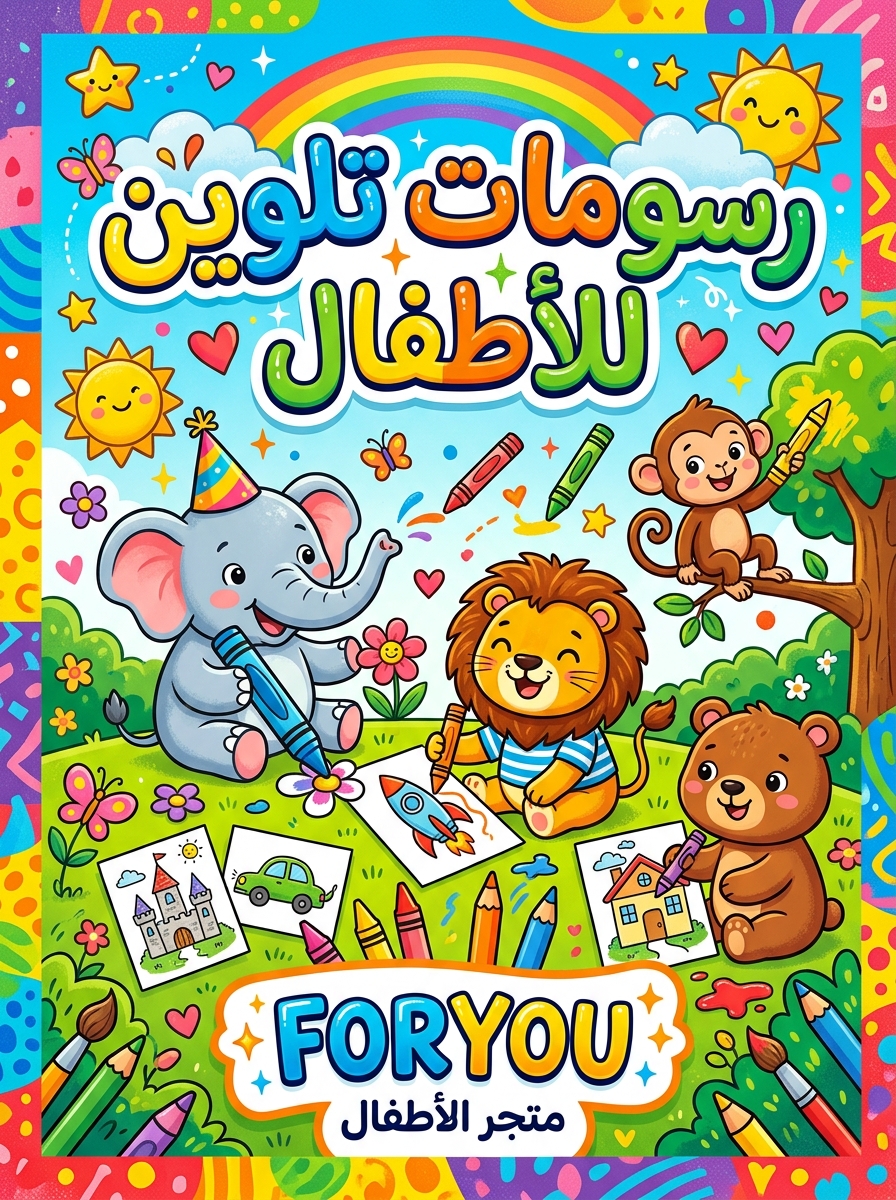 دفتر  تلوين  رسم للاطفال اكثر من 40 صفحه