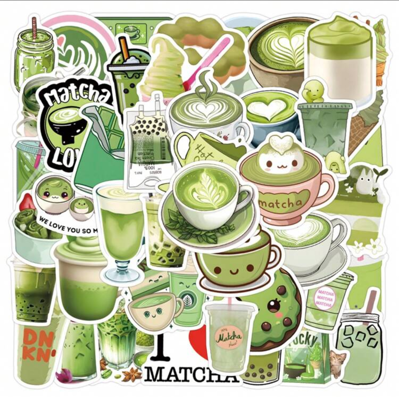 ملصقات وستكرات جاهزه للطباعه للماتشا