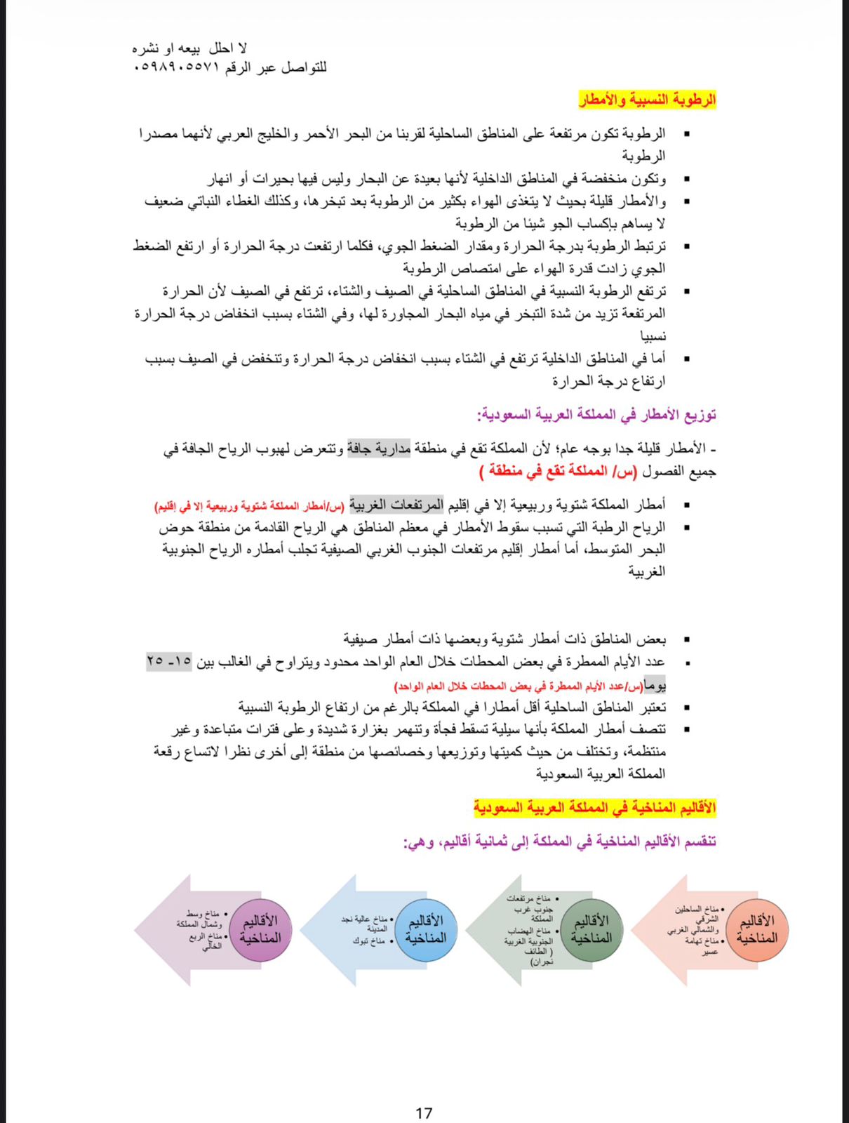 ملخص جغرافيا المملكة العربية السعودية
