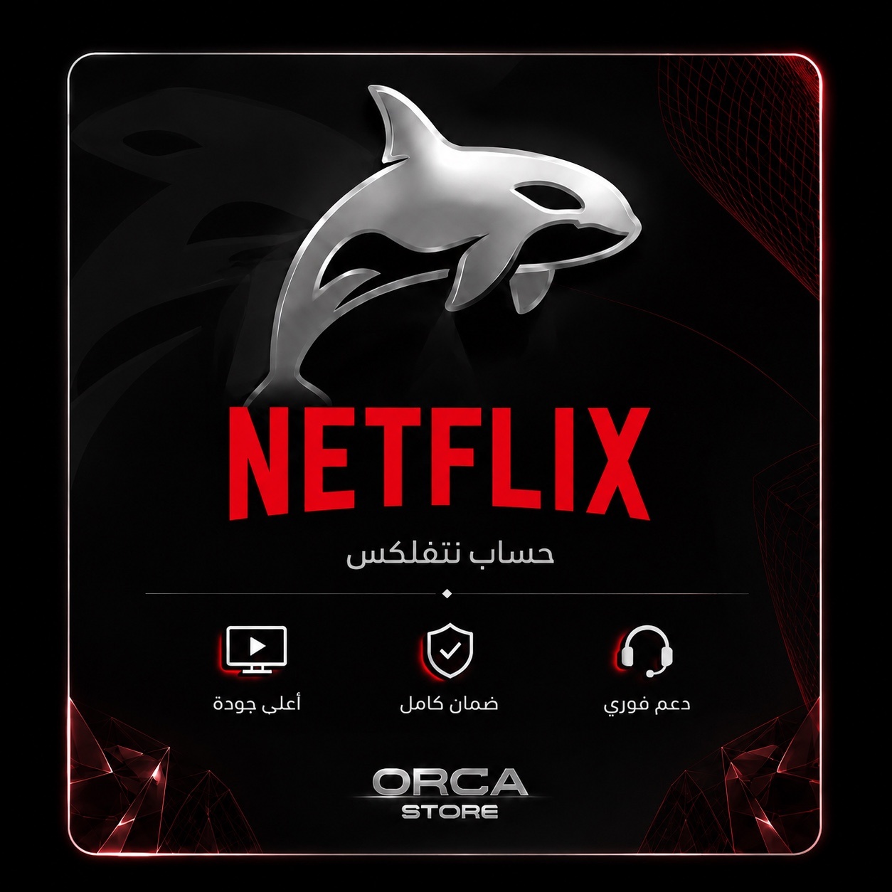 اشتراك نتفلكس 4k ملف خاص 2 - شهر