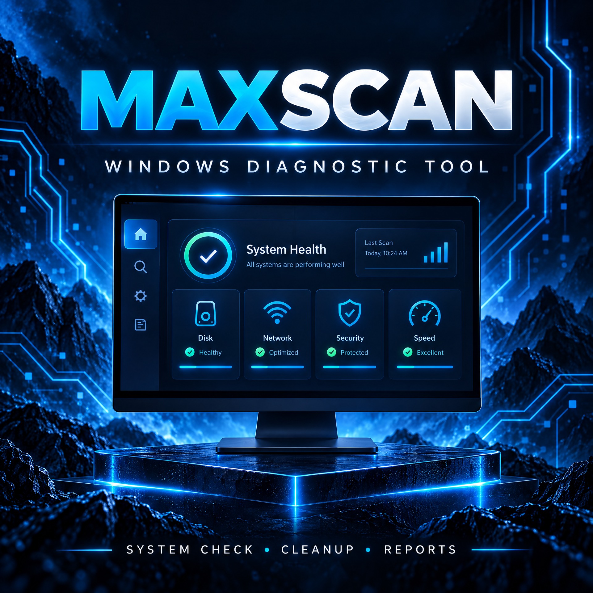 MaxScan — أداة الفحص الشامل للكمبيوتر