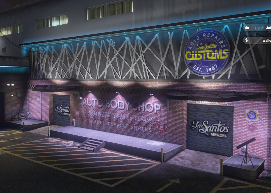 ورشة لوس سانتوس كاستوم الحديثه