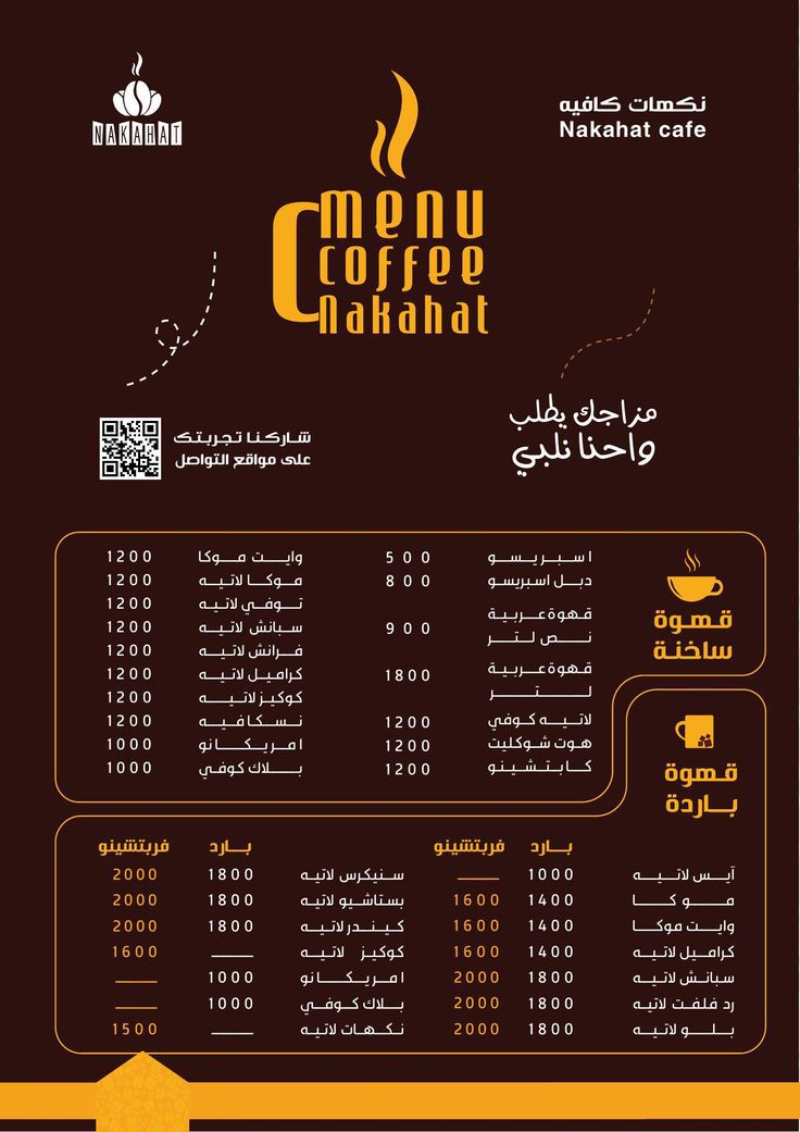 منيو كوفي