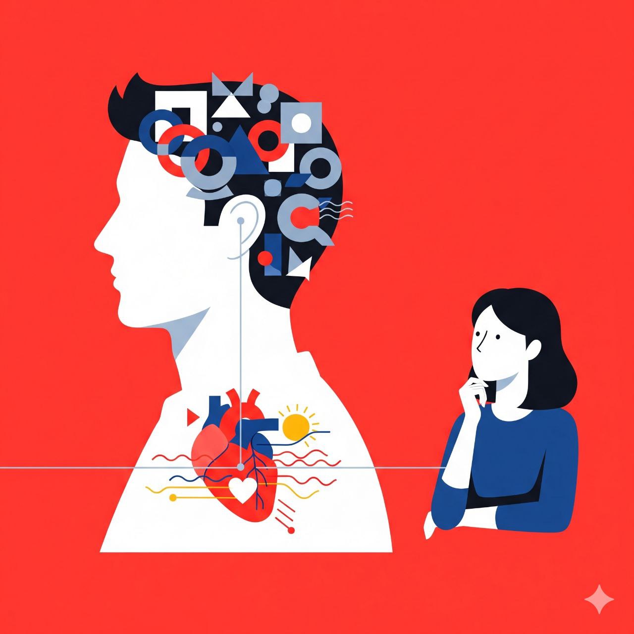 العاطفة عند الرجل: هل يحب بعقله أم بقلبه؟ ❤️‍🩹