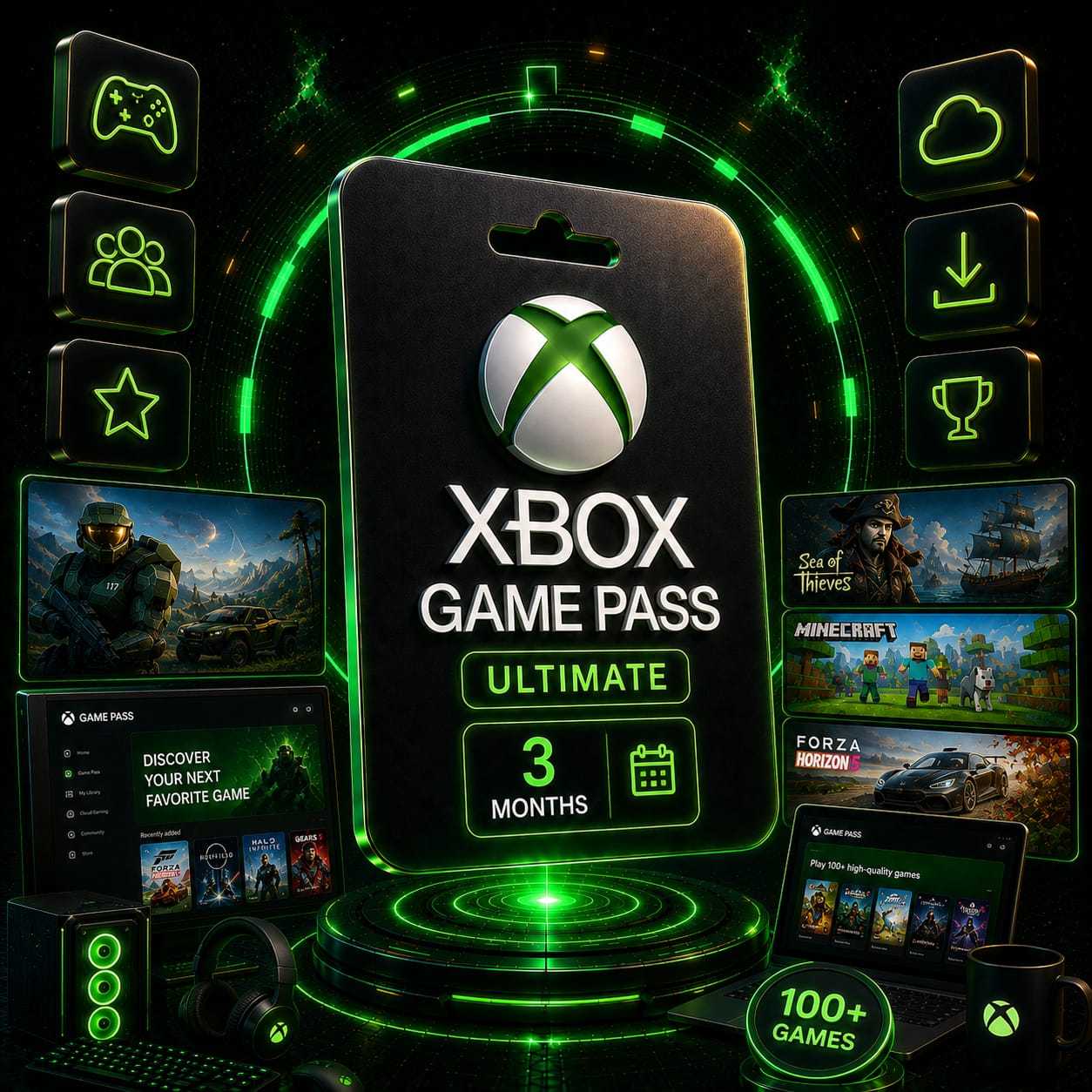 اشتراك Xbox Game Pass Ultimate - 3 أشهر