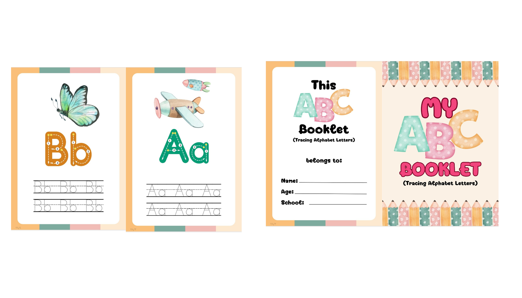 كتب تدريبات الحروف الانجليزية