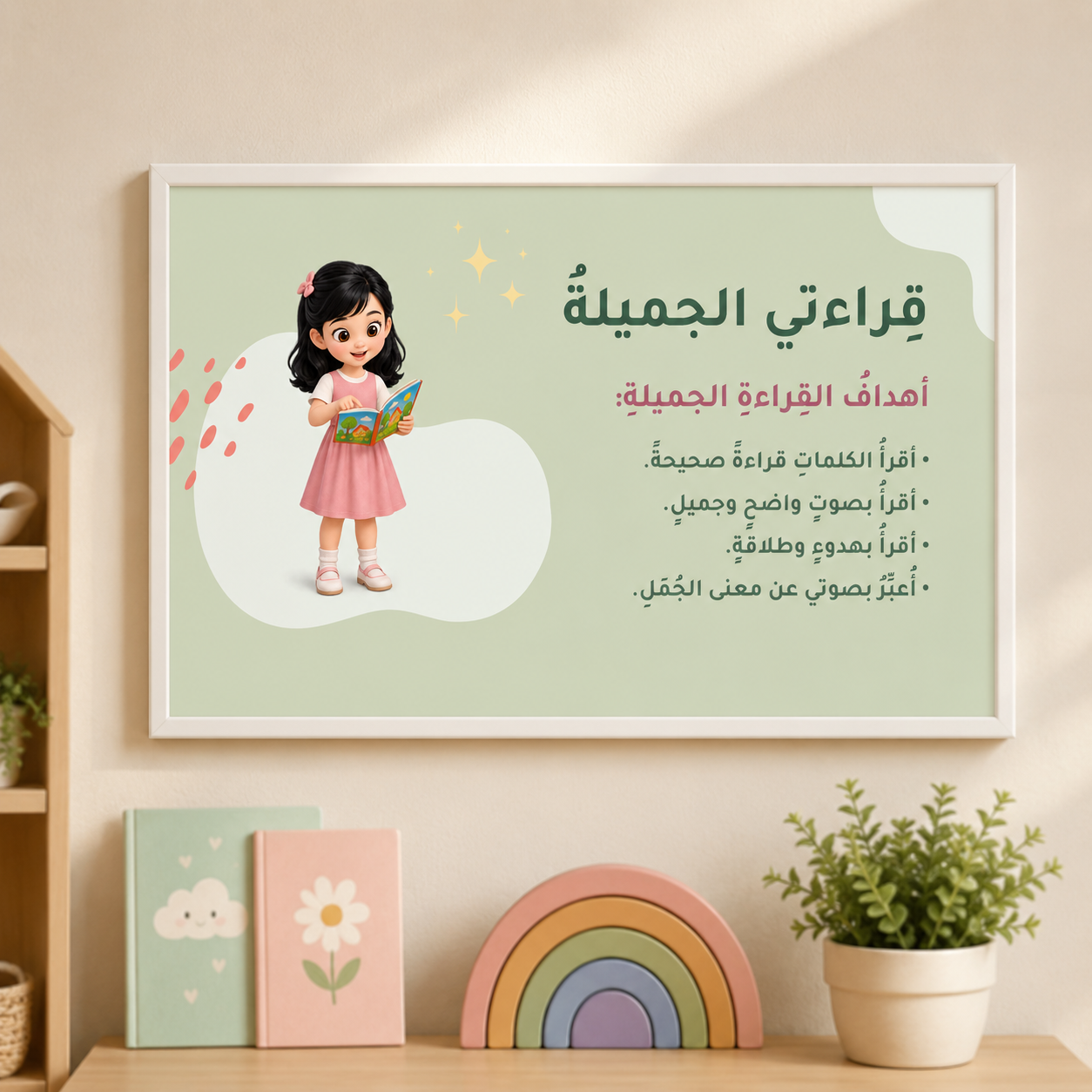 سبع لوحات قوانين القراءة وآداب التواصل