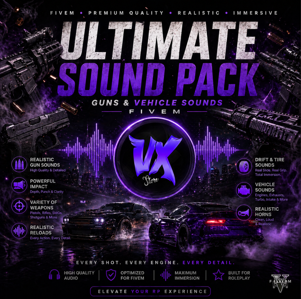 حزمة اصوات اسلحة و السيارات