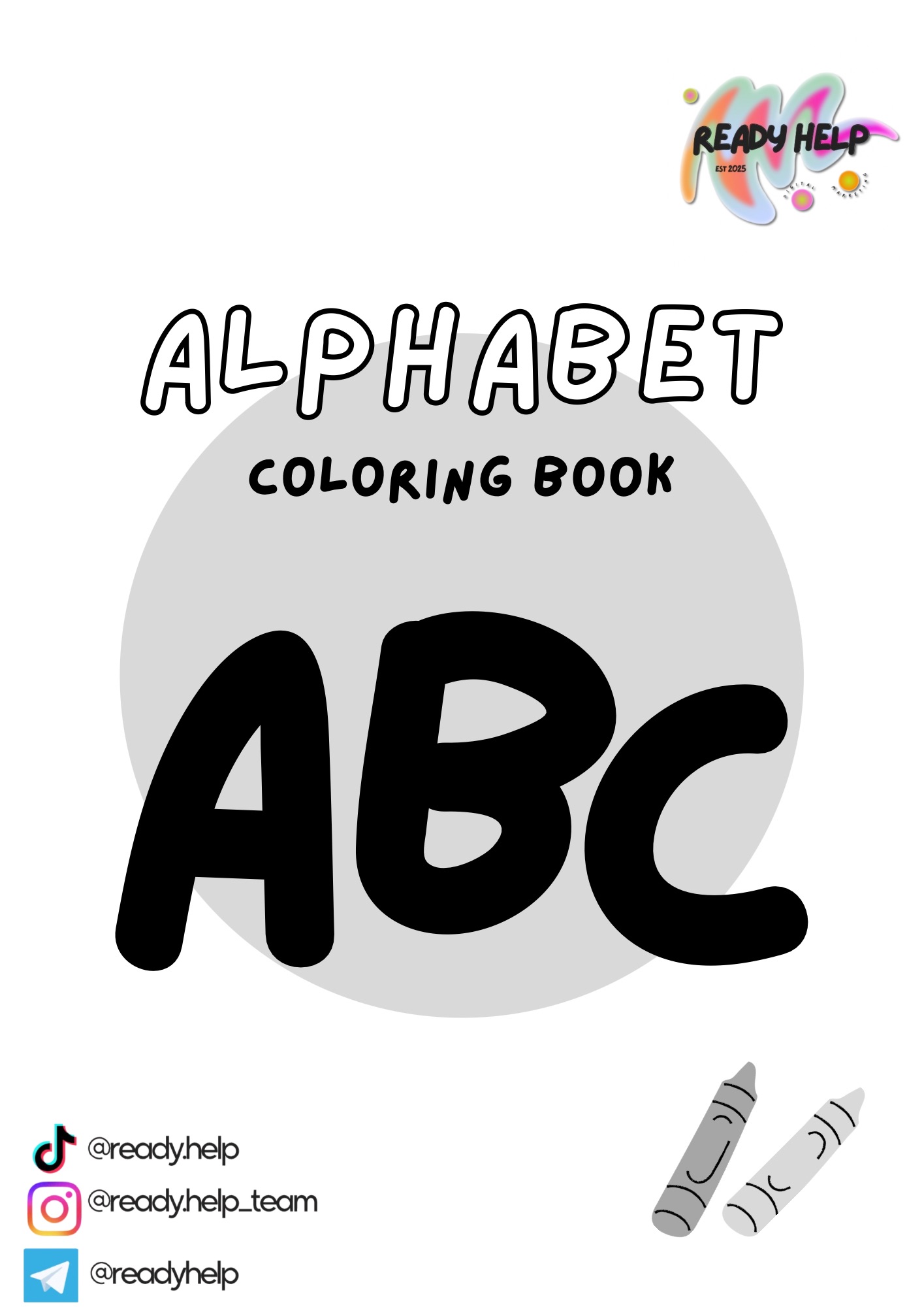 Alphabet coloring book