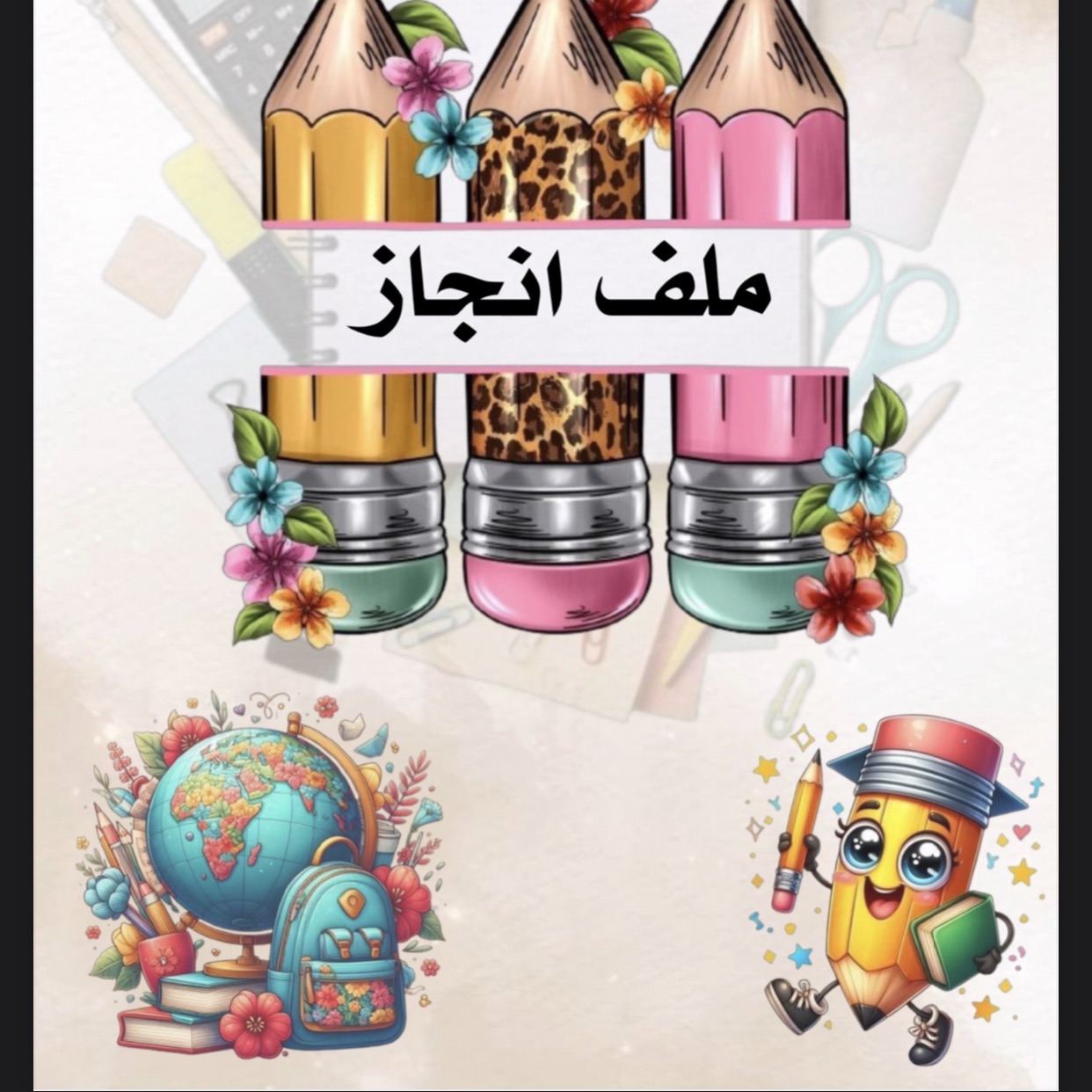 ملف انجاز جاهز لطباعه العوده للمدرسه