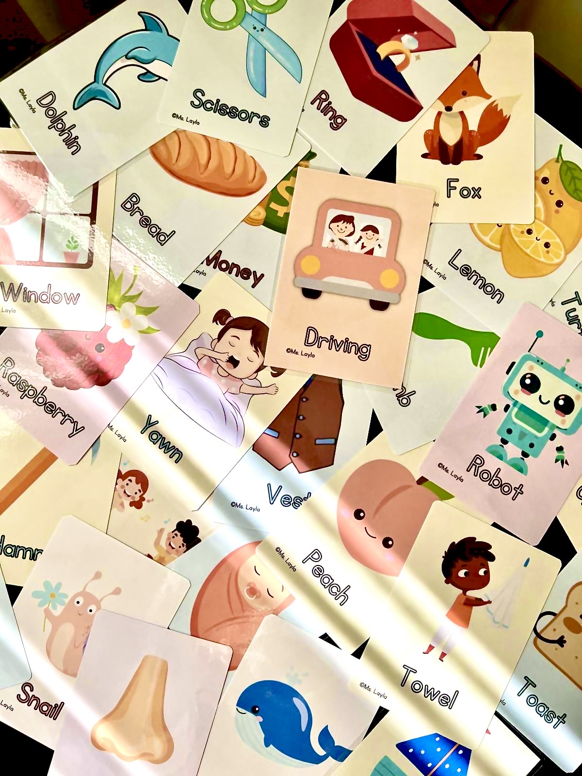 My very first flash cards