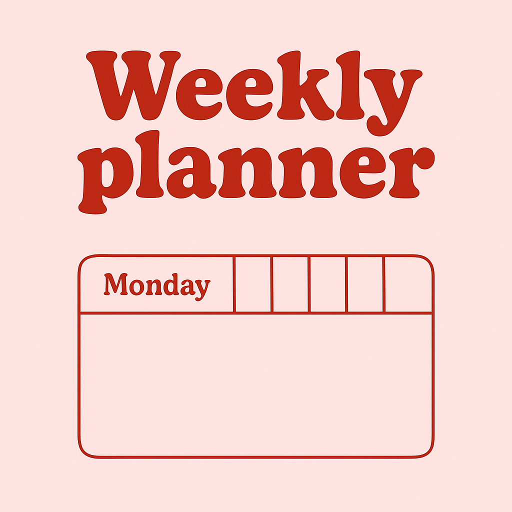 مخطط أسبوعي | Weekly Planner by Loomie
