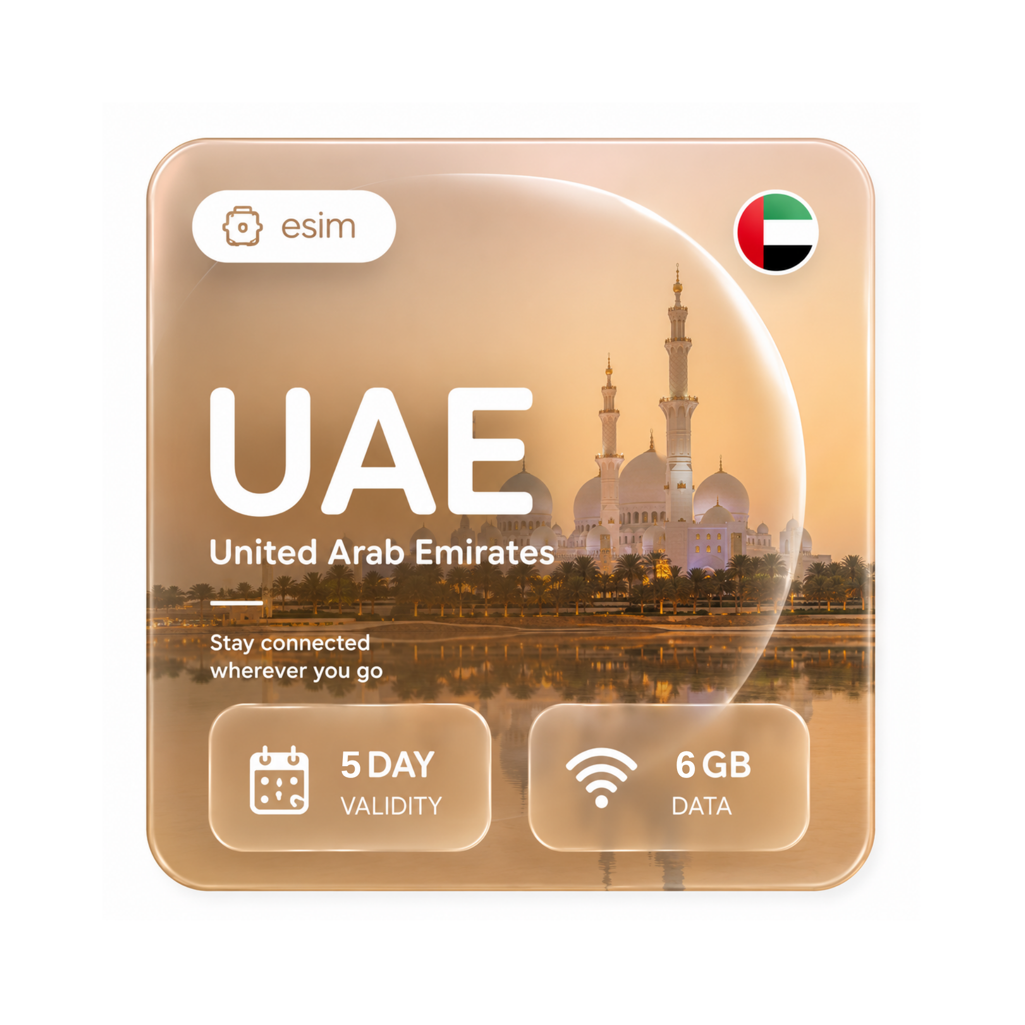 UAE esim 6GB/5DAYS