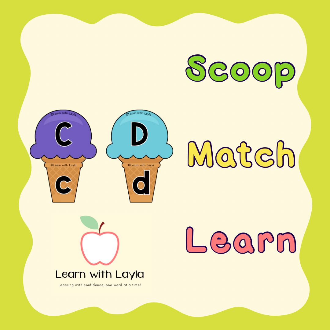 Ice cream alphabet match