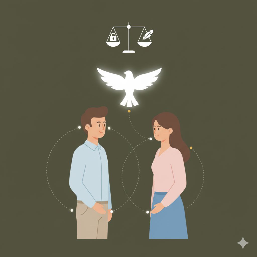 المساحة والحرية: سر استقرار الرجل في العلاقة 🕊️