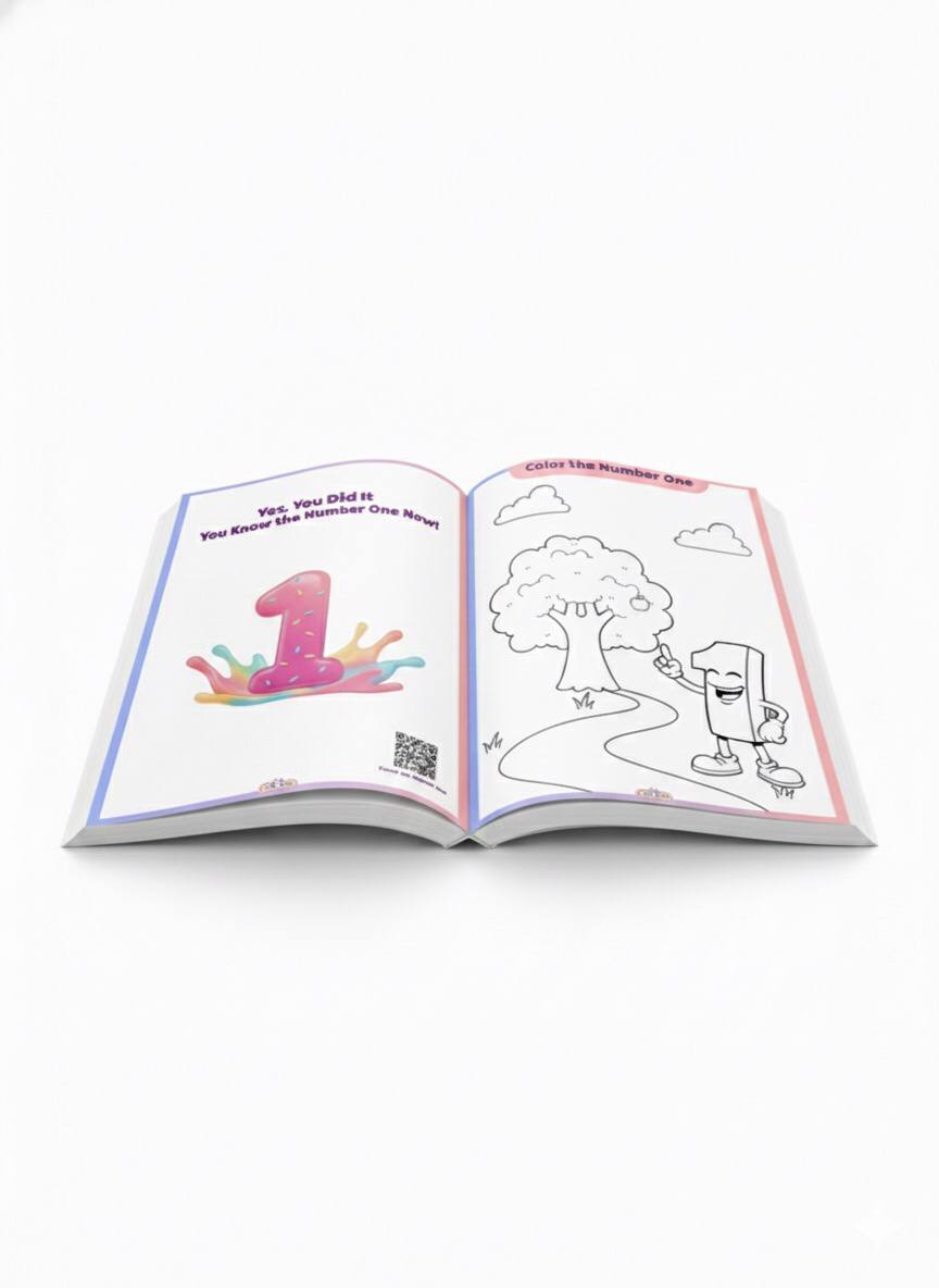 كتاب تعليم الأرقام الإنجليزية للأطفال