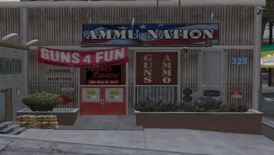 محل اسلحة شامل مع اضافة كل الاسلحة للمحل