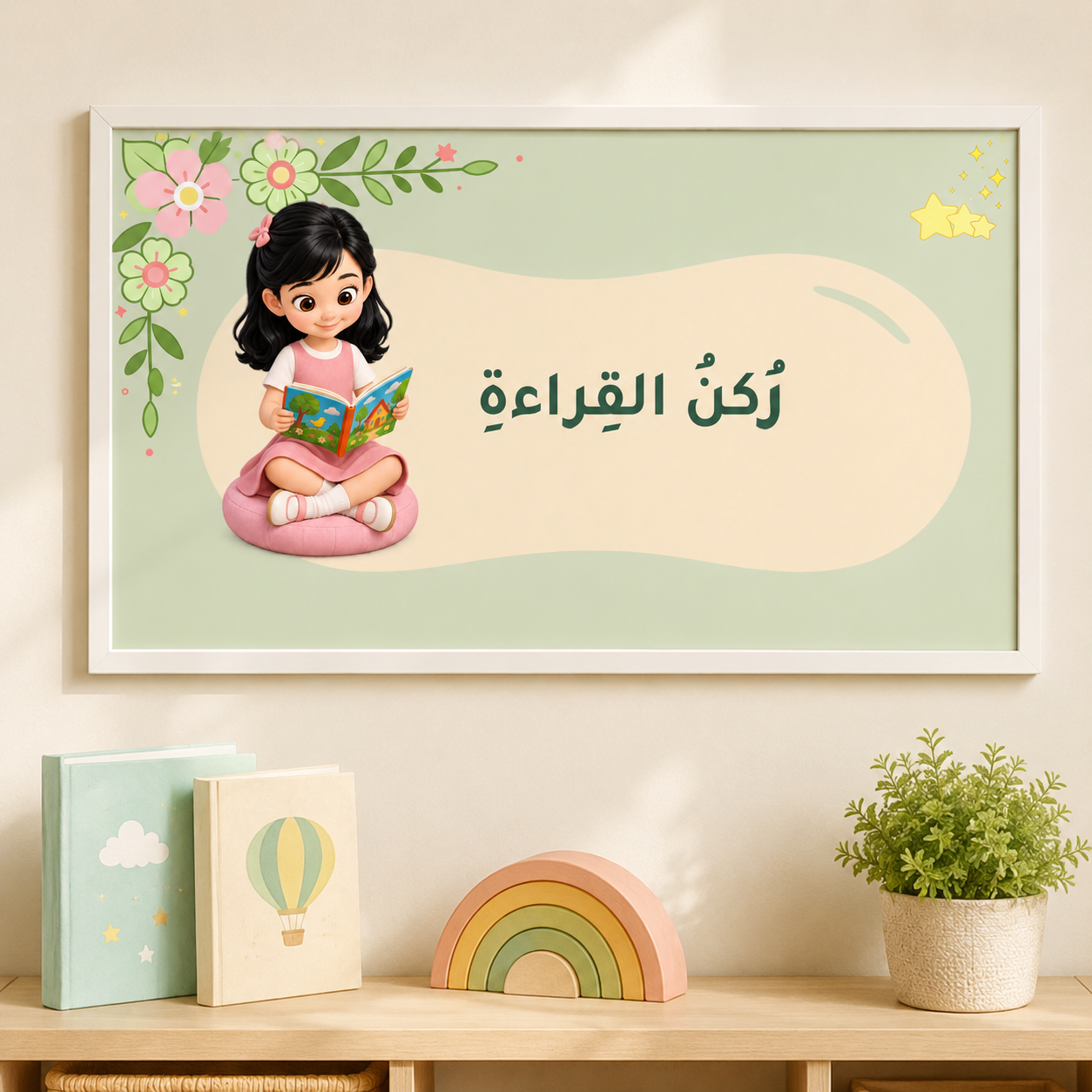 سبع لوحات قوانين القراءة وآداب التواصل