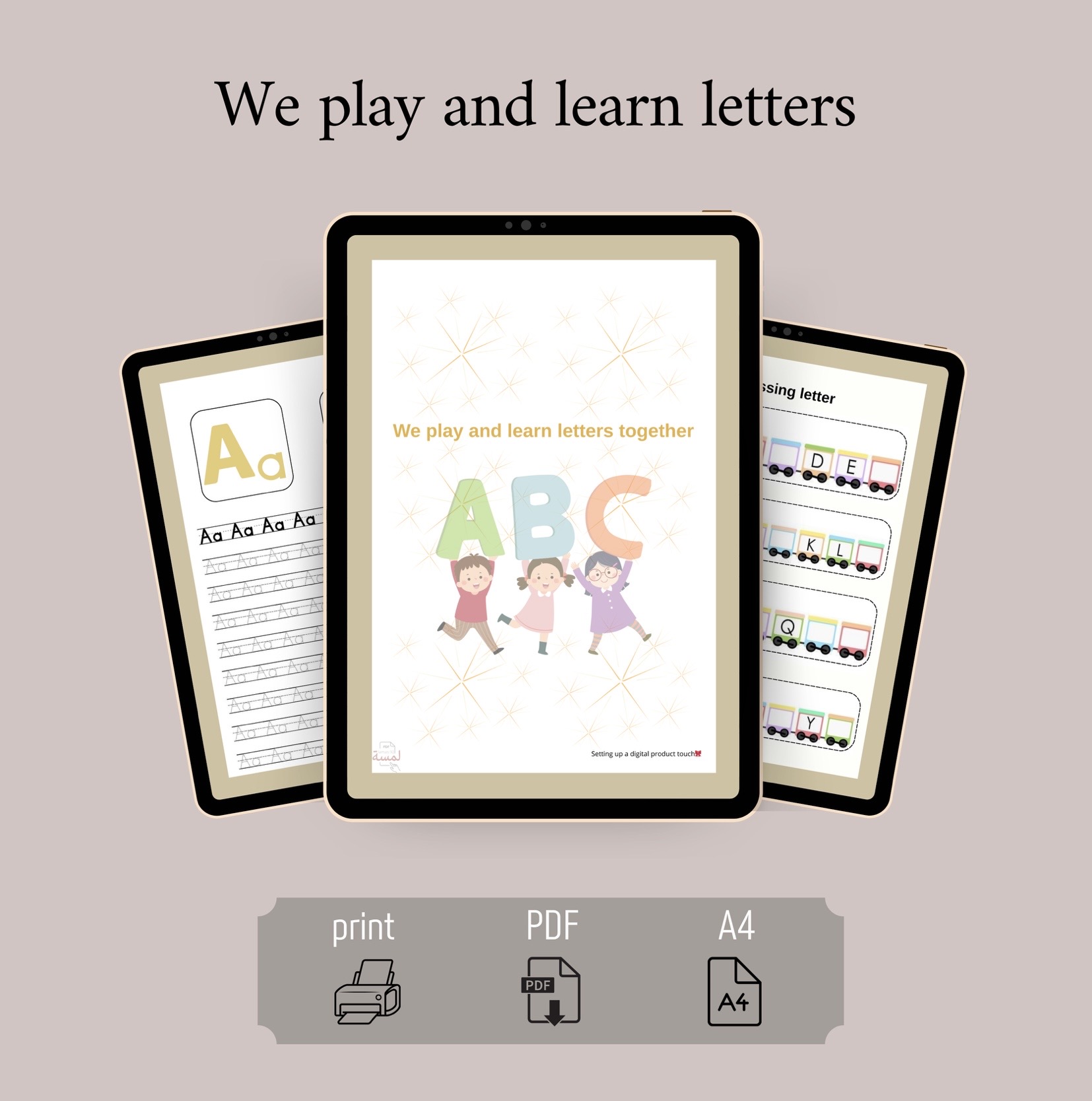 We Play and learn letters