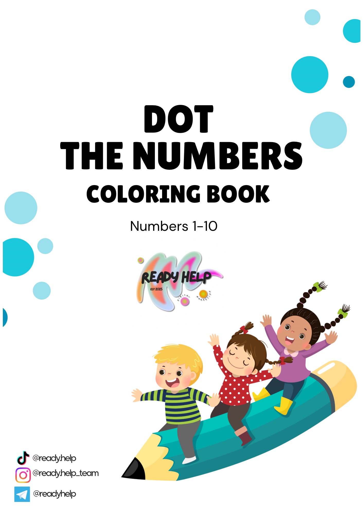 Dot the numbers ( coloring book )