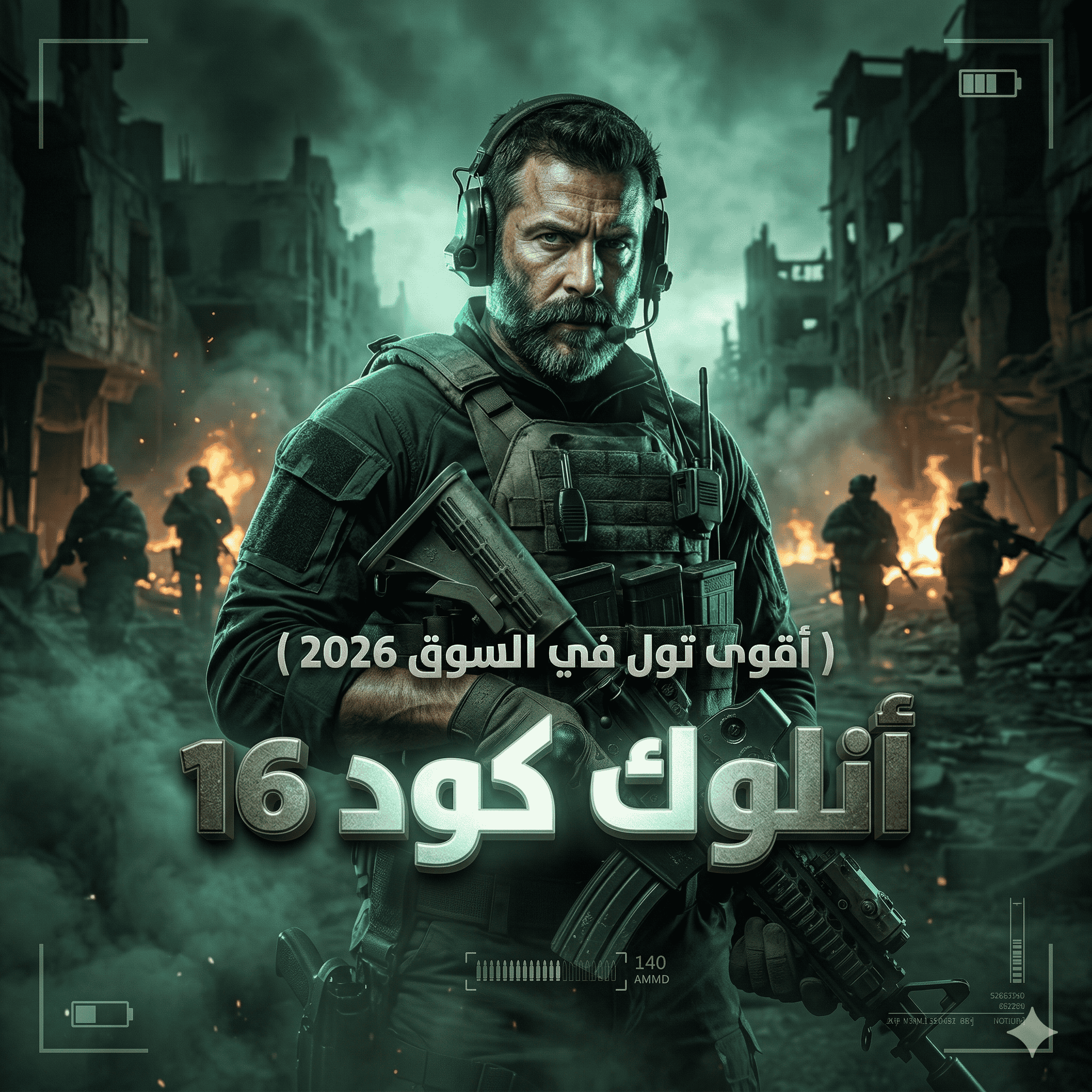 انلوك كود 16 ( لمدة أسبوع )