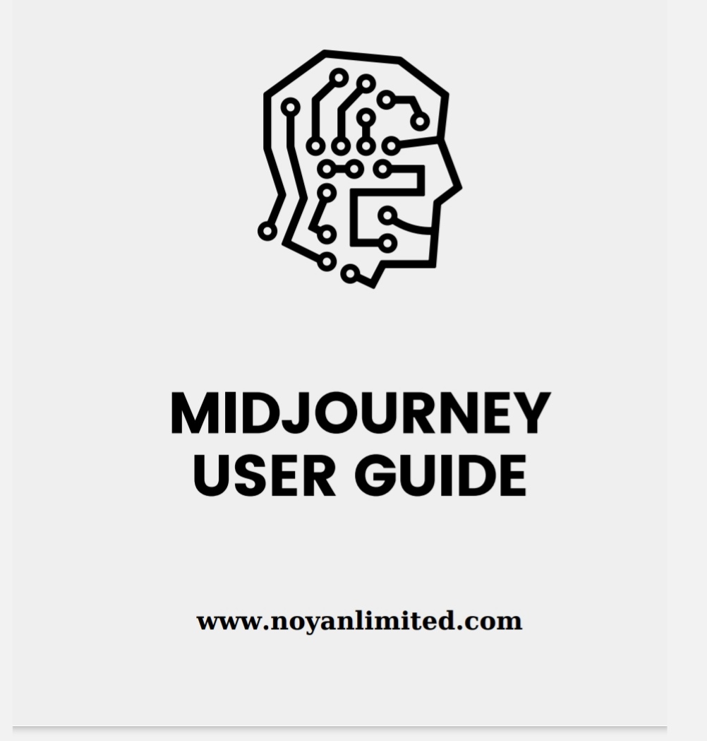 دليل أساسي لبرنامج Midjourne. الذكاء الاصطناعي. باللغه الانجليزيه.