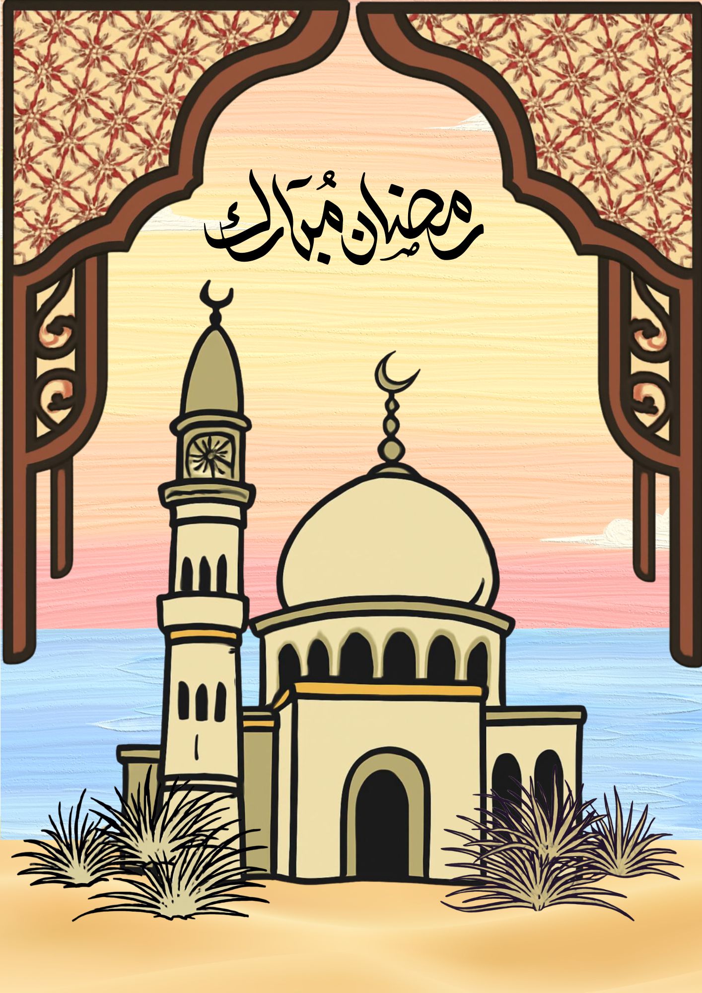 تصاميم تهنئة رمضان | باكج رقمي أنيق