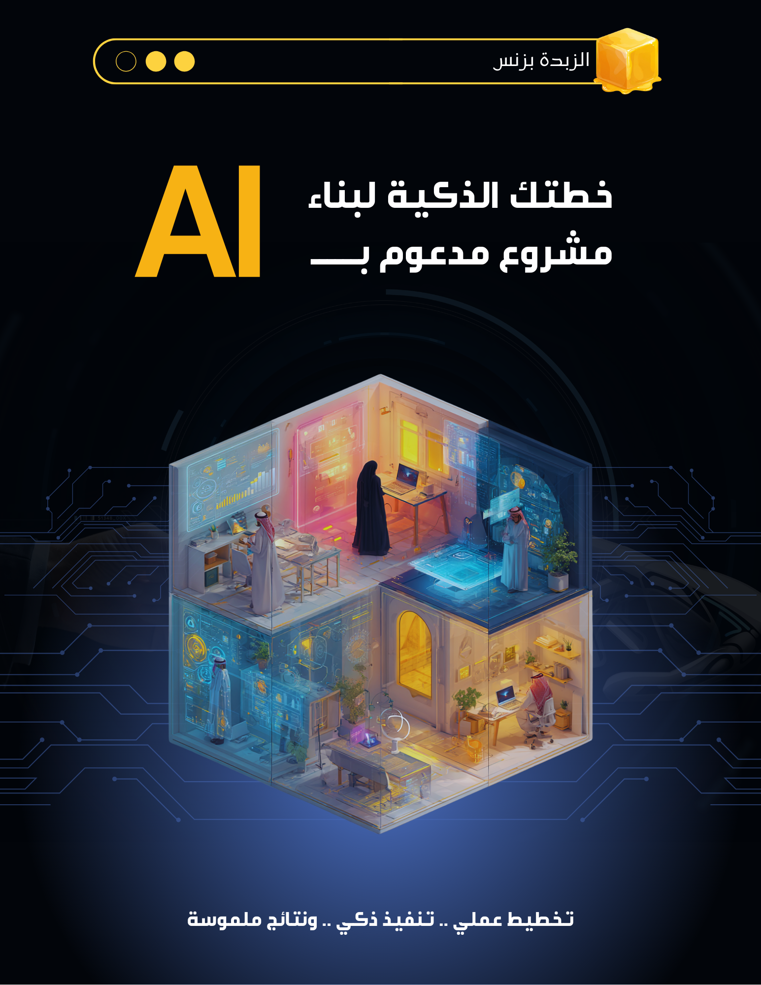 ‏‏خطتك الذكية لبناء مشروع مدعوم بالذكاء الاصطناعي