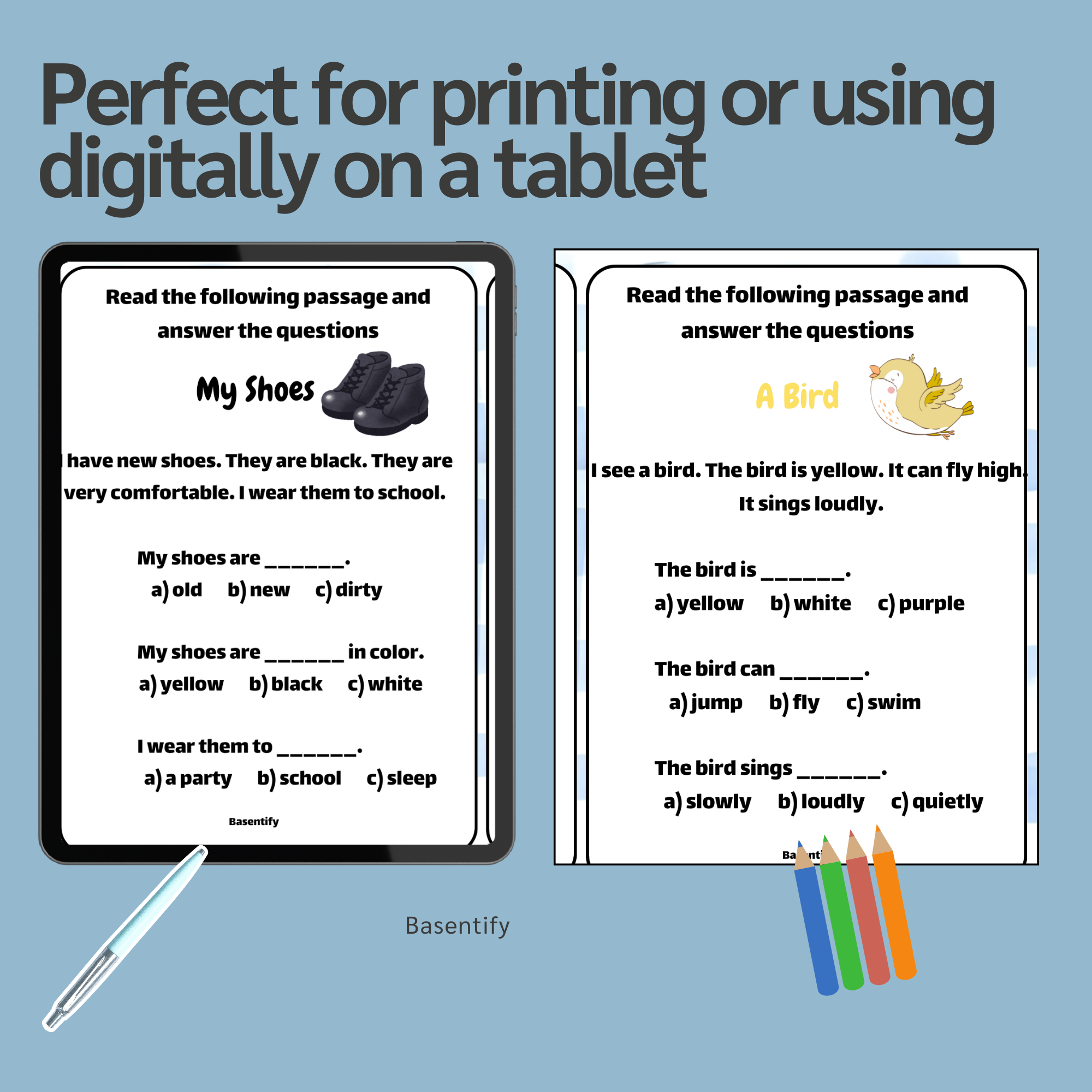 كتاب I Can Read – المستوى الأول | قراءات قصيرة مع أسئلة للأطفال
