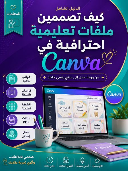 🎨 كيف تصممين ملفات احترافية في Canva؟