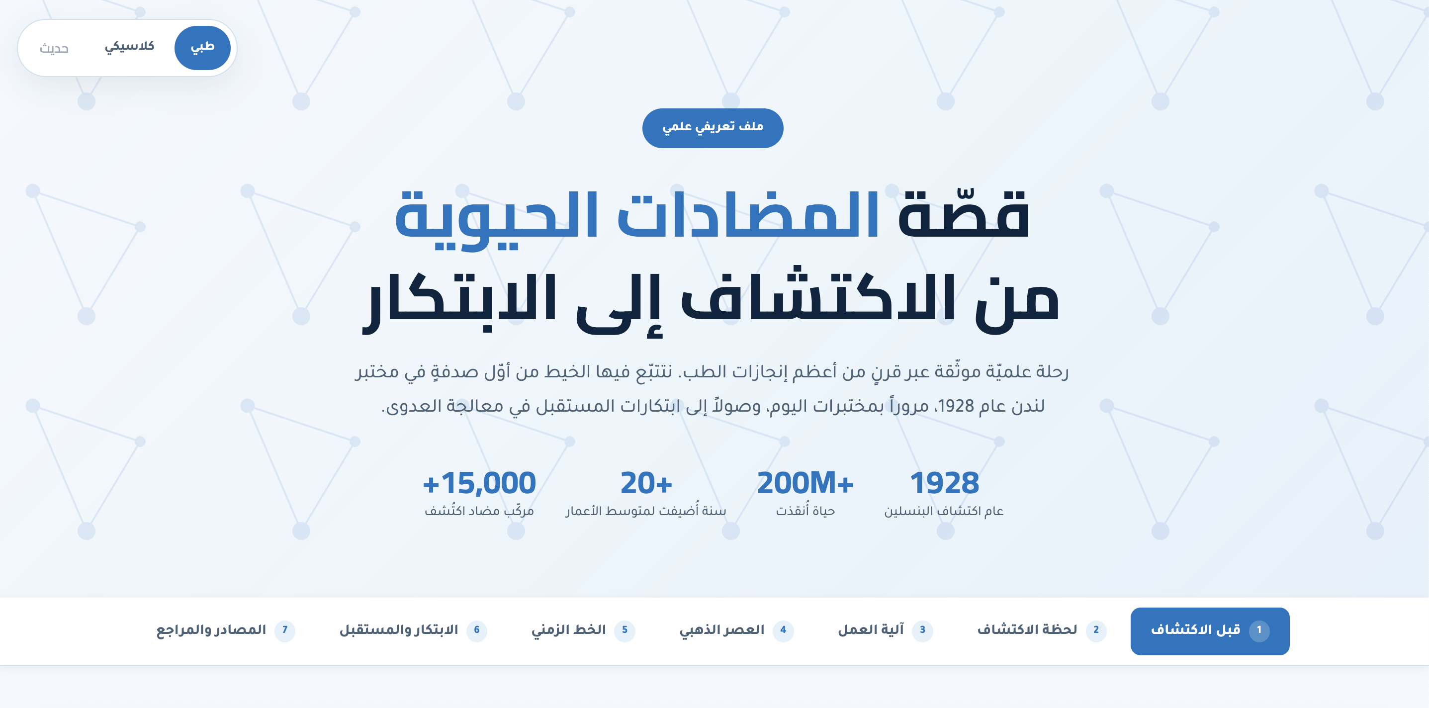 قصّة المضادات الحيوية من الاكتشاف إلى الابتكار (نسخة مجانية)