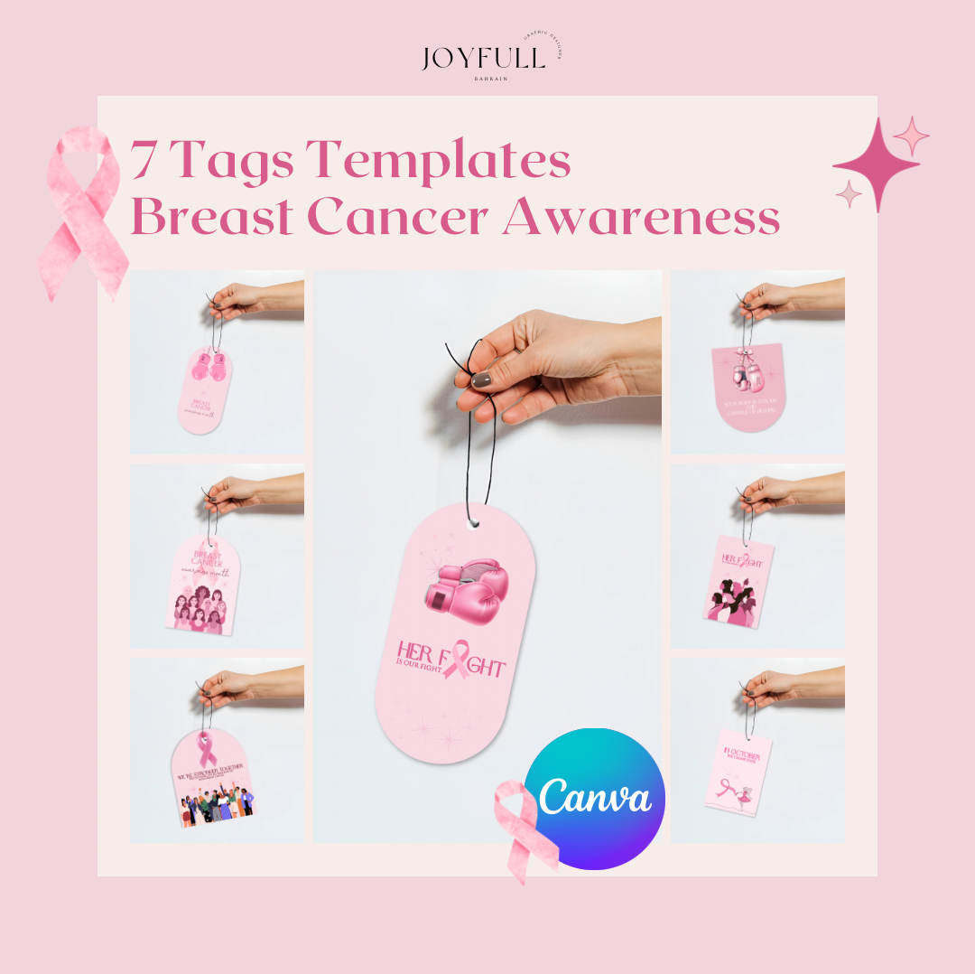 Breast cancer awareness Card&Tag