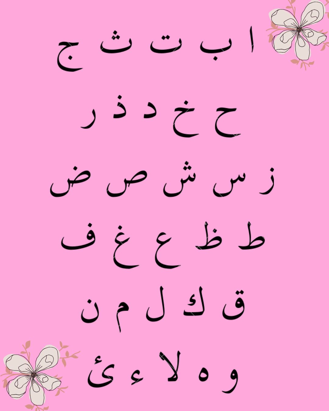 الحروف العربية