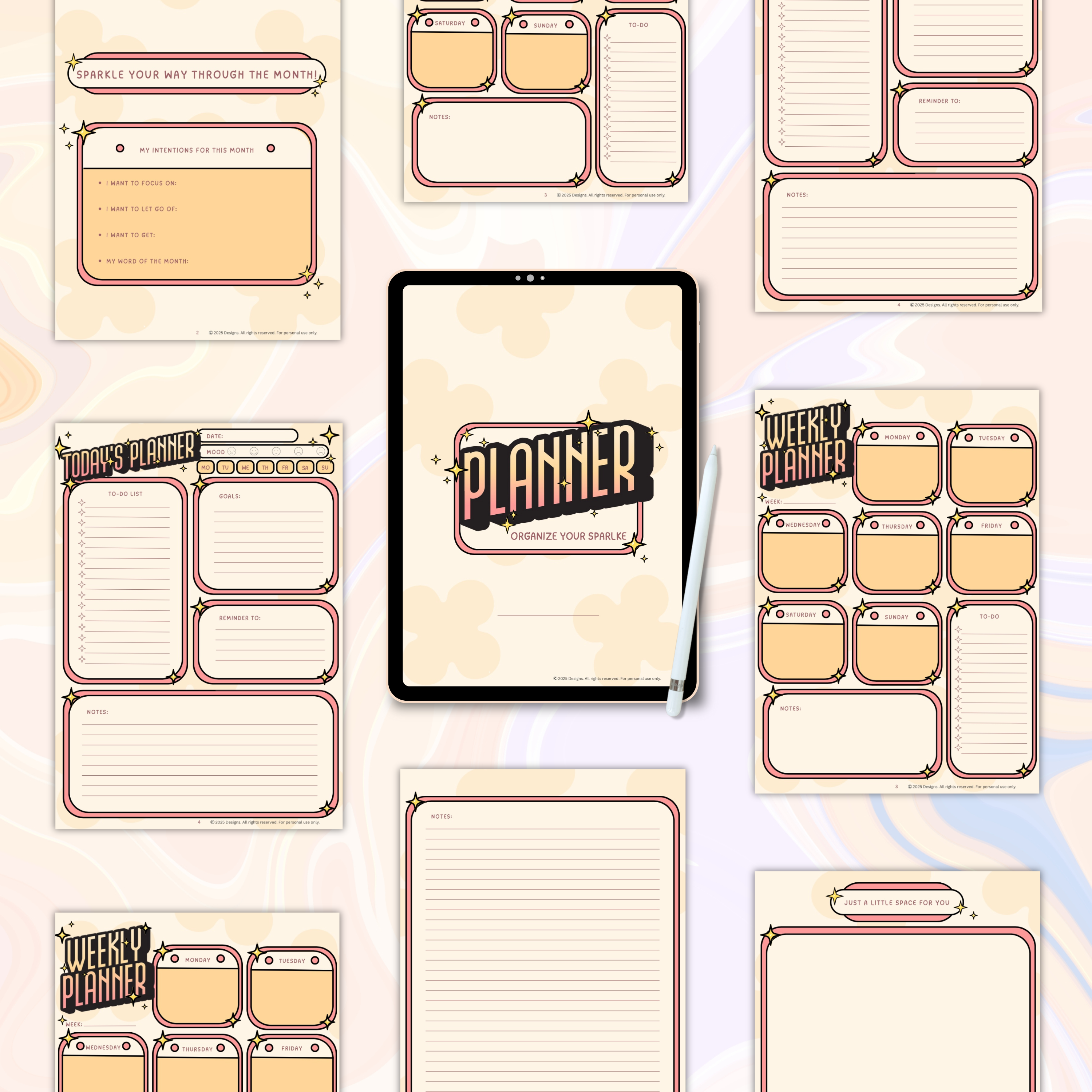 منظم يومي بصيغة PDF