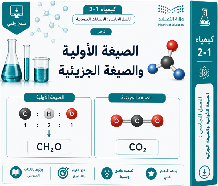 درس الصيغة الأولية و الصيغة الجزيئية