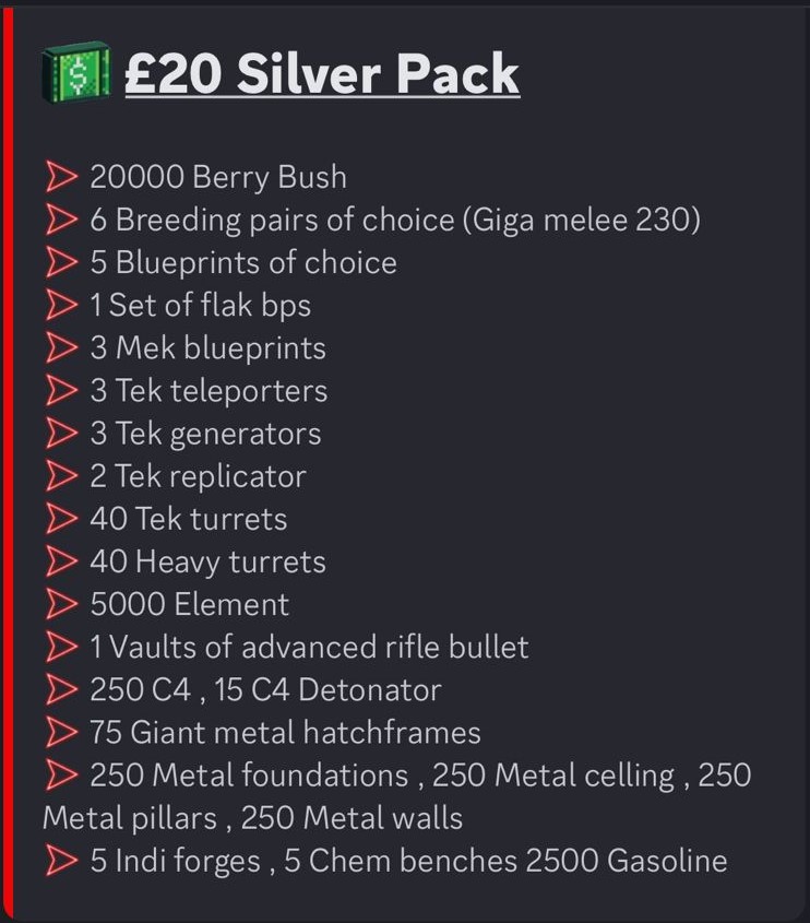 silver pack
