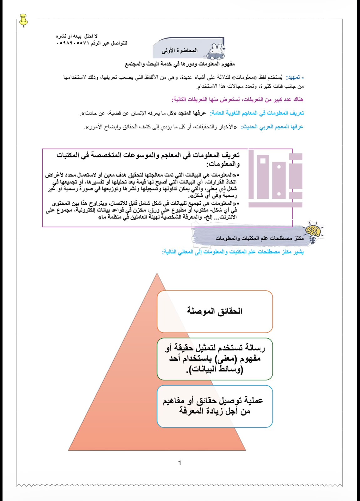 ملخص الميد المدخل الى المعلومات