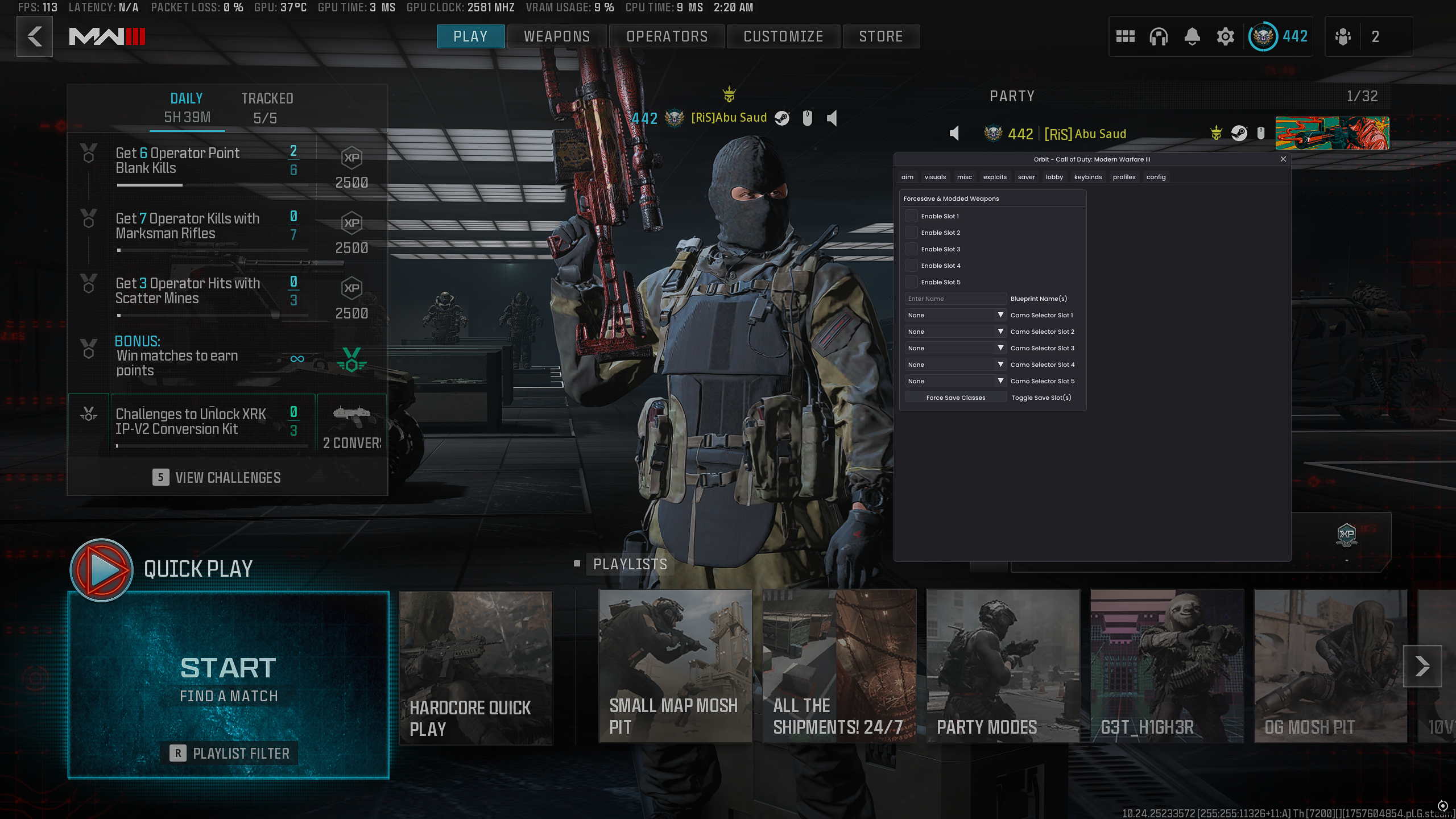MW3-Orbit