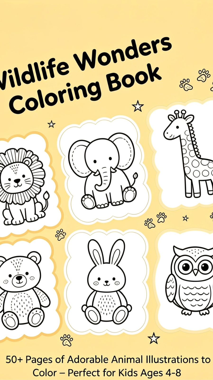 Cute Animal Coloring Adventure – Fun & Easy Activity Book for Kids Ages 3–10