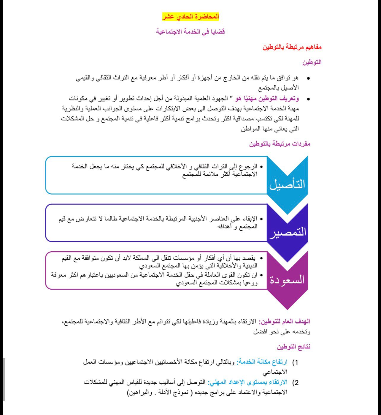 ملخص المدخل الى الخدمة الاجتماعية
