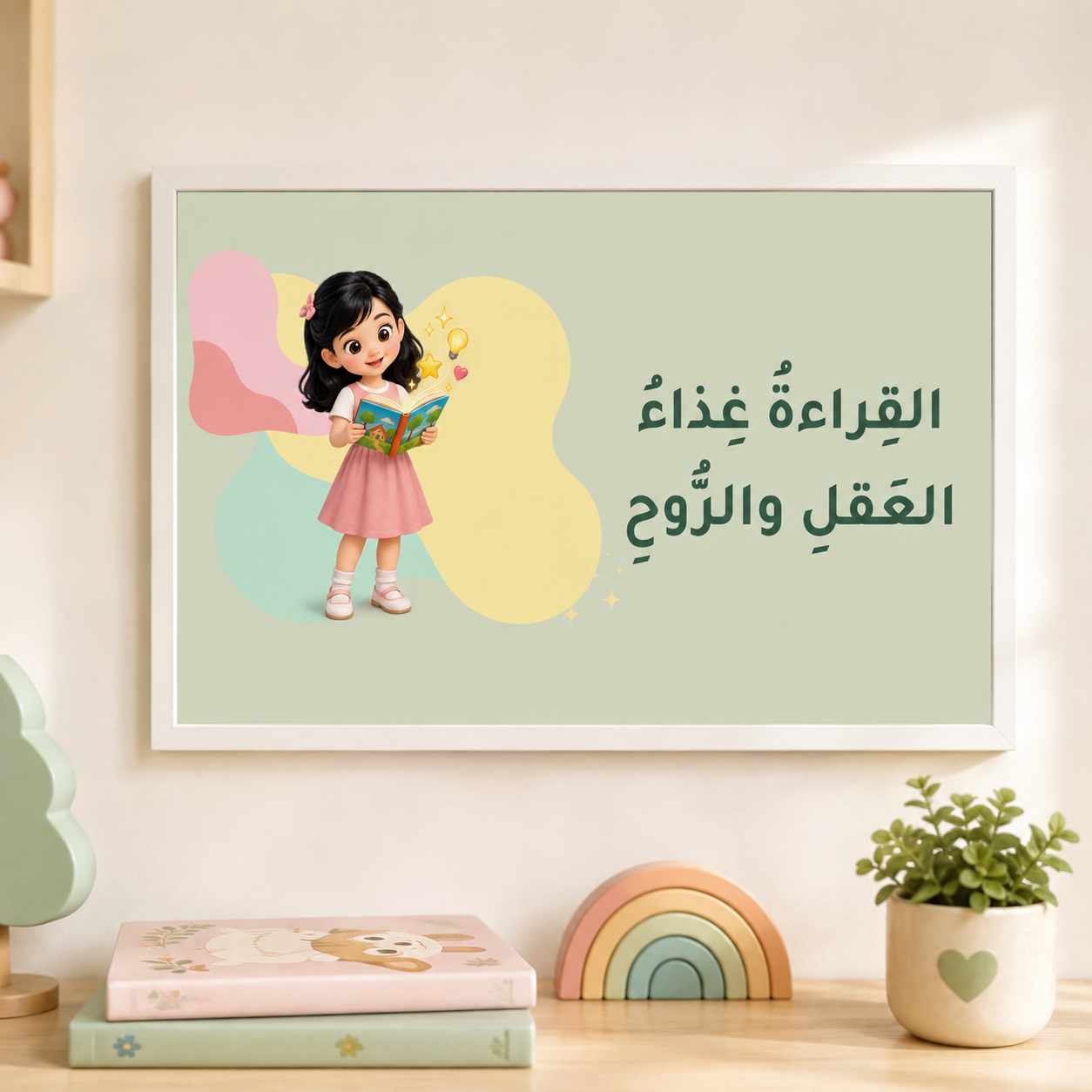 سبع لوحات قوانين القراءة وآداب التواصل