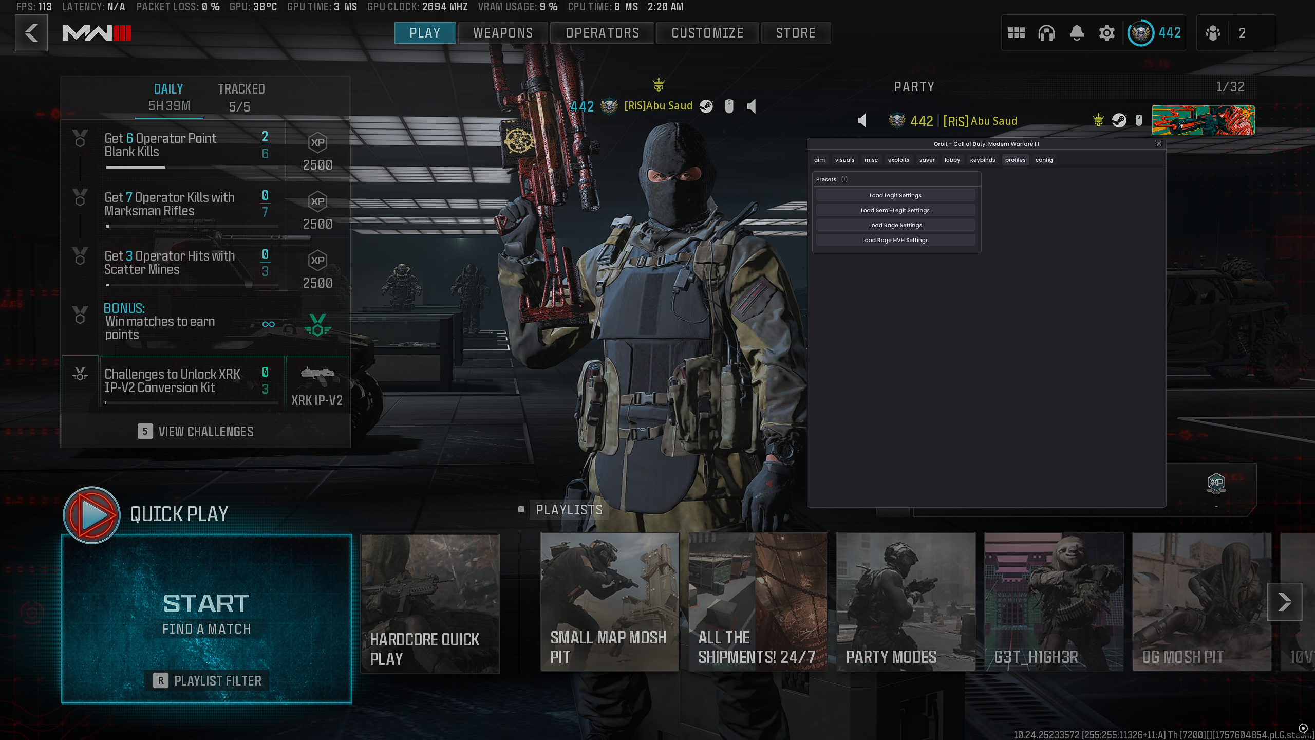 MW3-Orbit