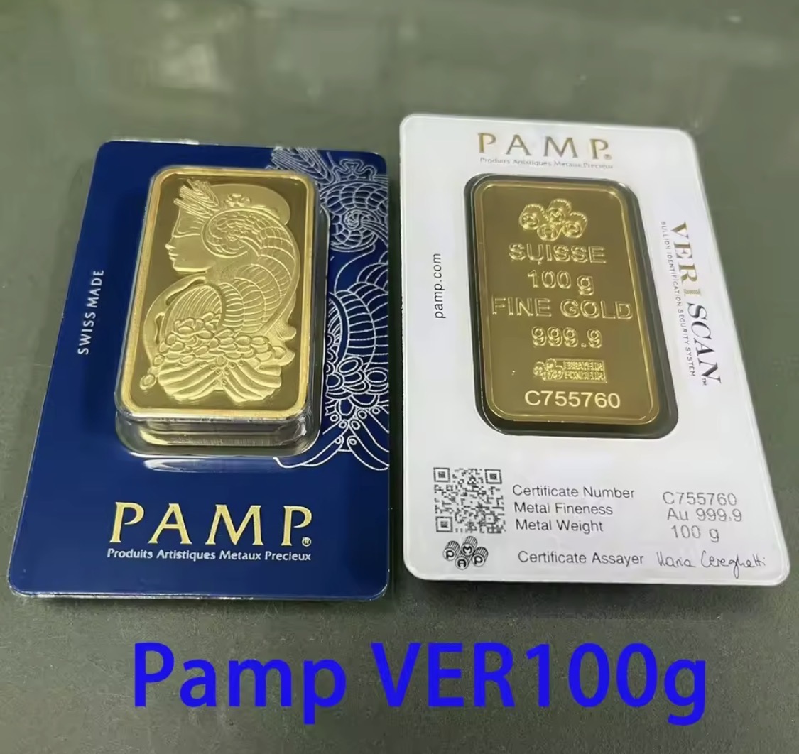 ذهب صيني ختم سويسرا ١٠٠ جرام