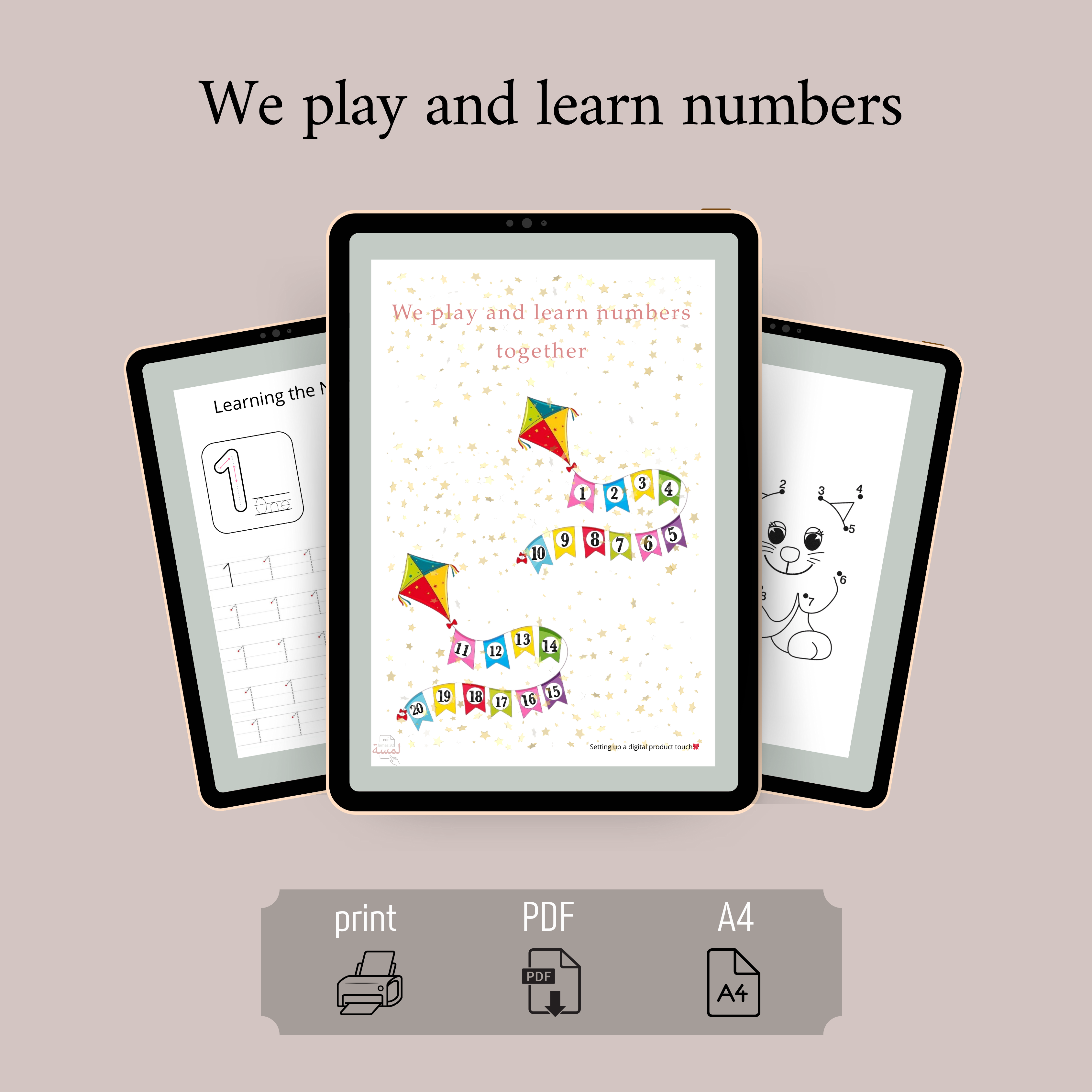 We play and learn numbers