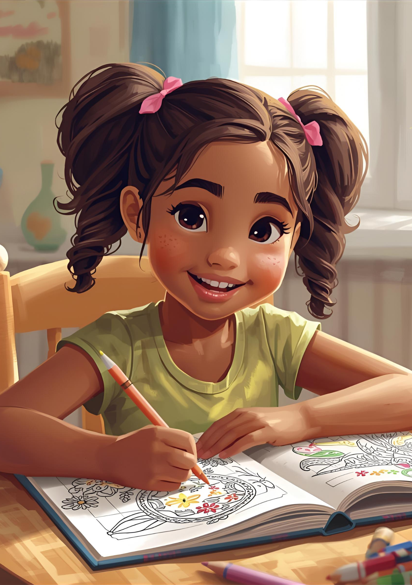 دفتر تلوين الأطفال – يونيكورن